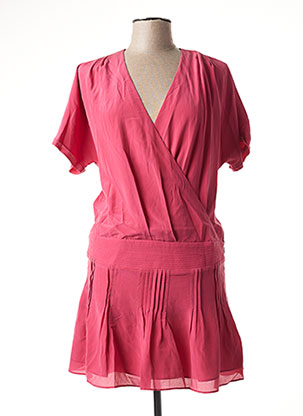 Robe courte rose IKKS pour femme