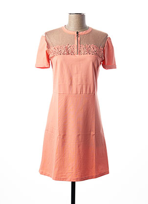 Robe mi-longue orange I.CODE (By IKKS) pour femme