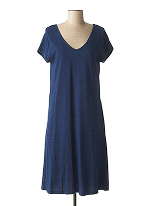 Robe mi-longue bleu AGATHE & LOUISE pour femme