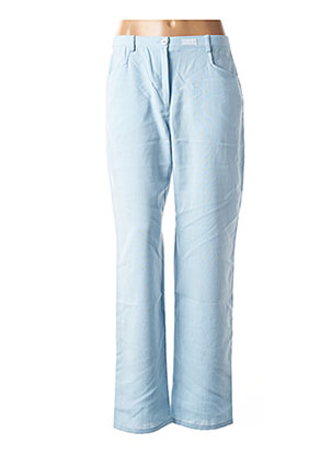 Pantalon droit bleu CHRISMAS'S pour femme