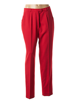 Pantalon droit rouge HAUBER pour femme