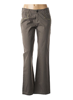 Pantalon droit vert SALT & PEPPER pour femme