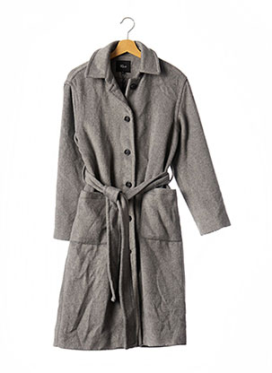 Manteau long gris RAILS pour femme