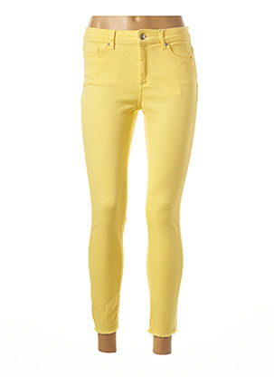 Pantalon 7/8 jaune ONLY pour femme