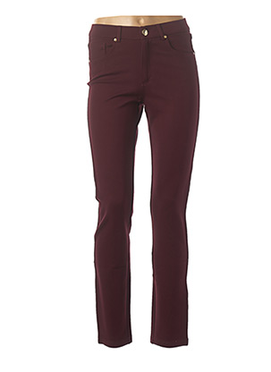 Pantalon slim violet LCDN pour femme
