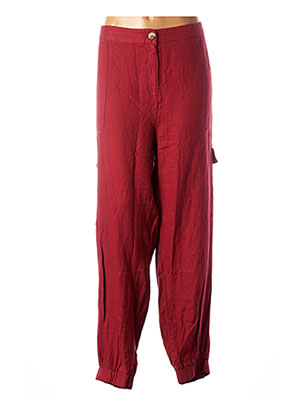 Pantalon droit rouge YESTA pour femme
