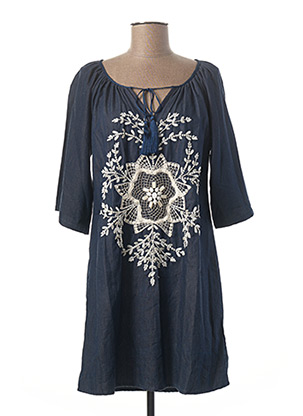 Robe courte bleu TAJ BY SABRINA CRIPPA pour femme