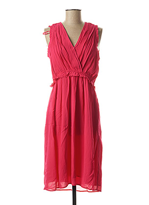 Robe mi-longue rose SUNCOO pour femme