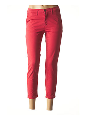 Pantalon 7/8 rouge LCDN pour femme
