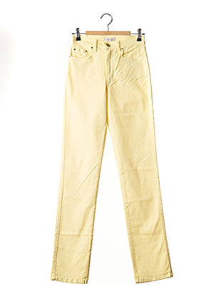 Pantalon slim jaune CRN-F3 pour femme