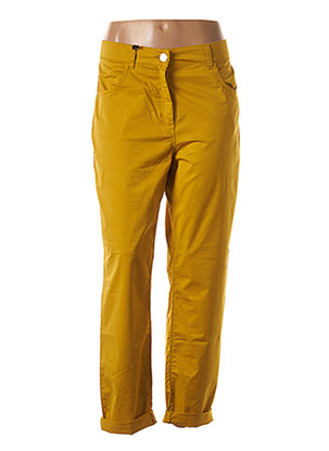 Pantalon droit jaune EAST DRIVE pour femme