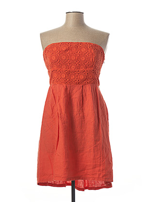Robe courte orange VOODOO pour femme