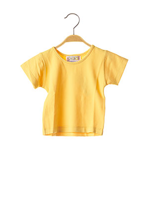 T-shirt jaune BFD CREATION pour fille