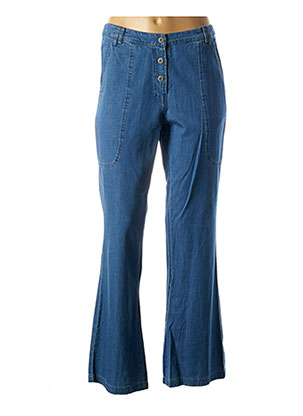 Pantalon flare bleu AGATHE & LOUISE pour femme