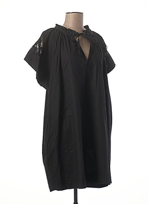 Robe courte noir TRICOT CHIC pour femme