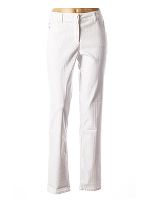 Pantalon droit blanc BRANDTEX pour femme