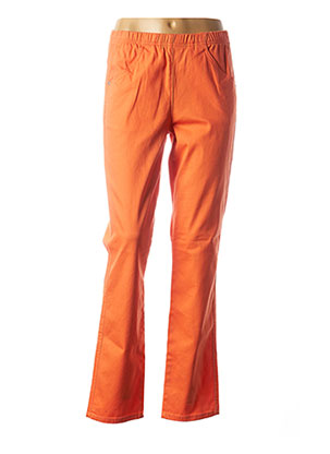 Pantalon droit orange SIGNATURE pour femme