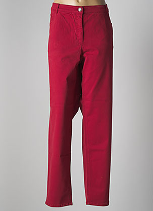 Pantalon droit rouge STARK pour femme