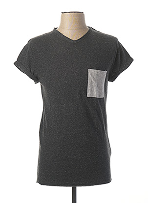 T-shirt gris ELEVEN PARIS pour homme