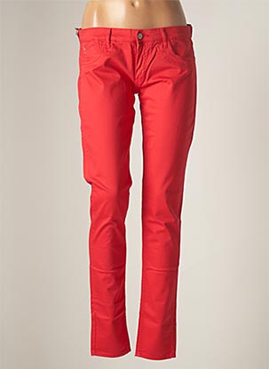 Pantalon slim rouge LE TEMPS DES CERISES pour femme
