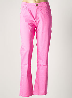 Pantalon droit rose X-MAX pour femme