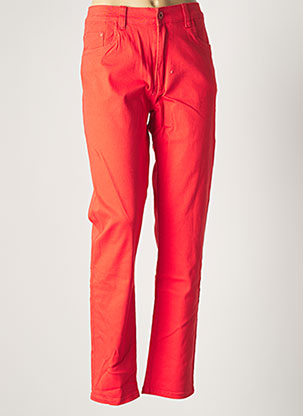 Pantalon droit rouge X-MAX pour femme