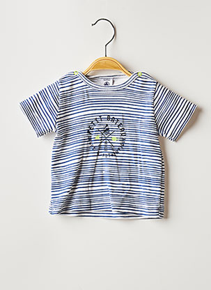 T-shirt bleu PETIT BATEAU pour garçon