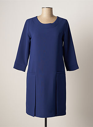 Robe mi-longue bleu SASSIA pour femme