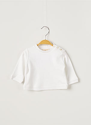 Pull blanc OVALE pour fille