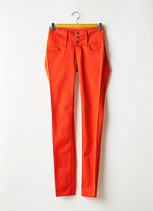 Jeans coupe slim orange TIFFOSI pour femme