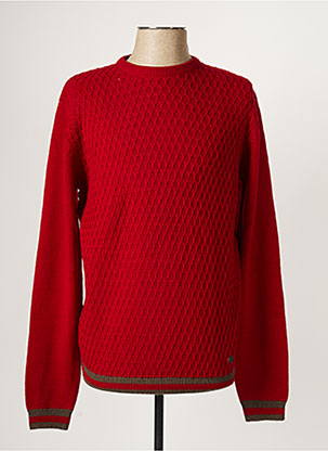 Pull rouge RECYCLED ART WORLD pour homme
