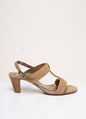 Sandales/Nu pieds beige KESS pour femme