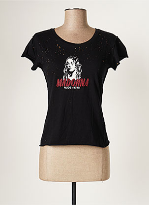 T-shirt noir MADONNA pour femme