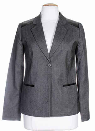 Veste casual gris COLEEN BOW pour femme