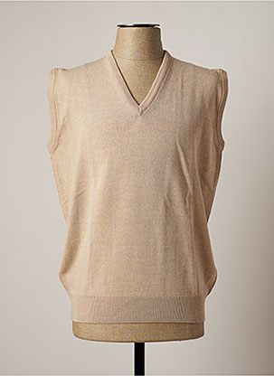 Pull beige I.ODENA pour homme