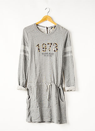 Robe pull gris PEPE JEANS pour fille