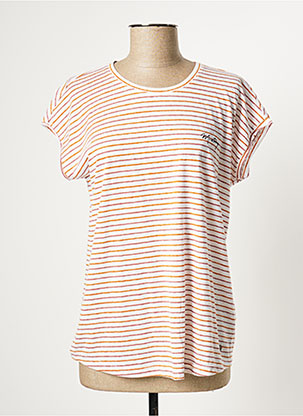 T-shirt orange MUSTANG pour femme