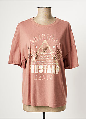 T-shirt rose MUSTANG pour femme