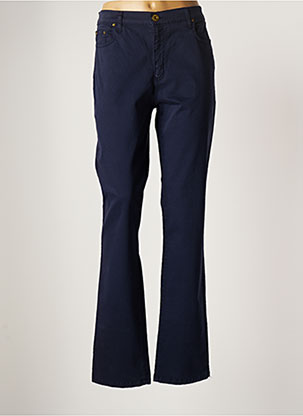 Pantalon chino bleu CRN-F3 pour femme