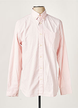 Chemise manches longues rose SELECTED pour homme