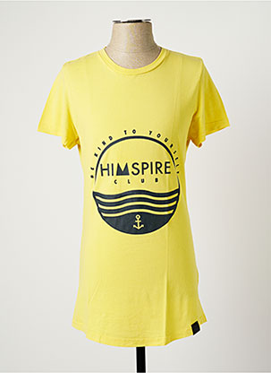 T-shirt jaune HIMSPIRE pour homme