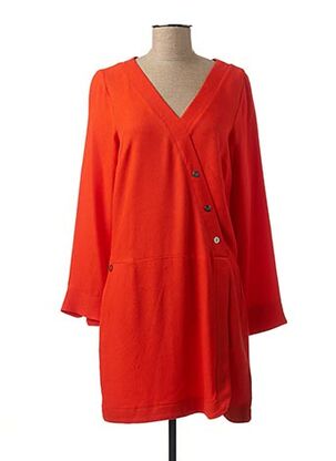 Robe mi-longue orange MADO ET LES AUTRES pour femme