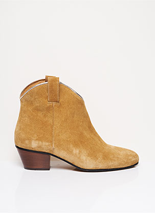 Bottines/Boots beige KMASSALIA pour femme