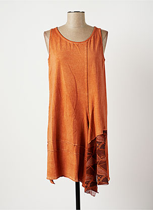 Robe courte orange LUUKAA pour femme