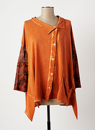Veste casual orange LUUKAA pour femme