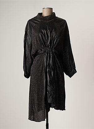 Robe mi-longue noir BSB pour femme