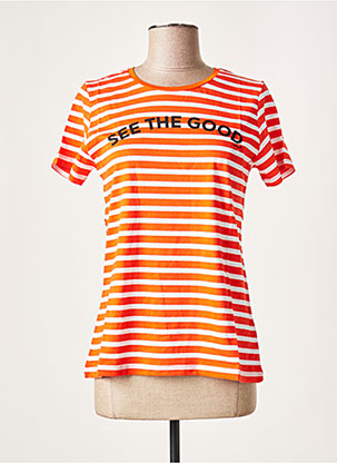 T-shirt orange LTB pour femme