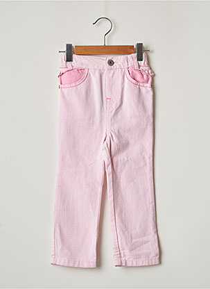 Jeans coupe droite rose CATIMINI pour fille