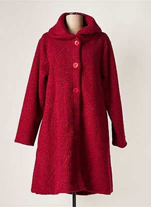 Manteau long rouge G!OZE pour femme