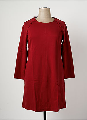 Robe mi-longue rouge MALOKA pour femme